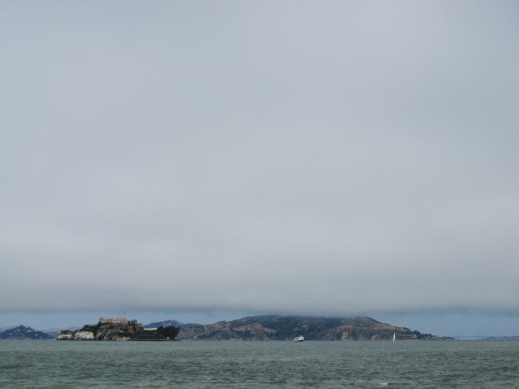Alcatraz Island From Pier 39, Fisherman's Wharf, San Francisco, California