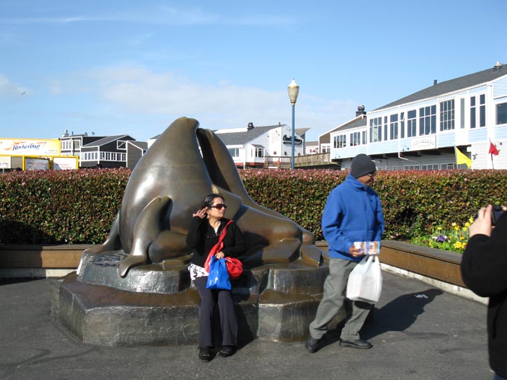 Sea Lion Sculpture, Pier 39, Fisherman's Wharf, San Francisco, California, March 7, 2010