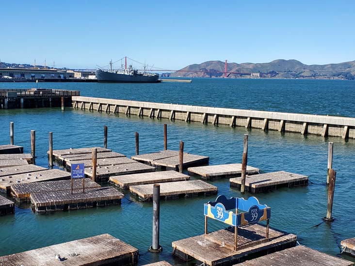 Golden Gate Bridge From Pier 39, Fisherman's Wharf, San Francisco, California, February 21, 2022