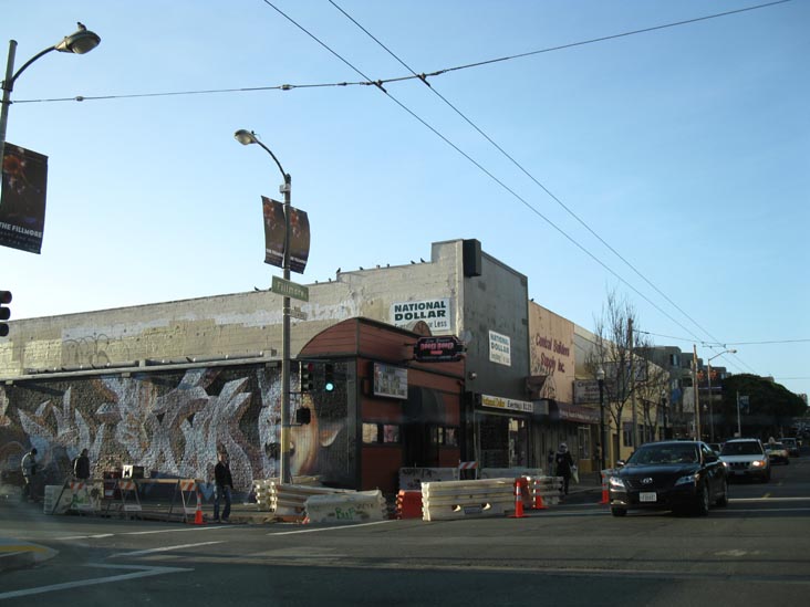 Geary Boulevard and Fillmore Street, NW Corner, Japantown, San Francisco, California