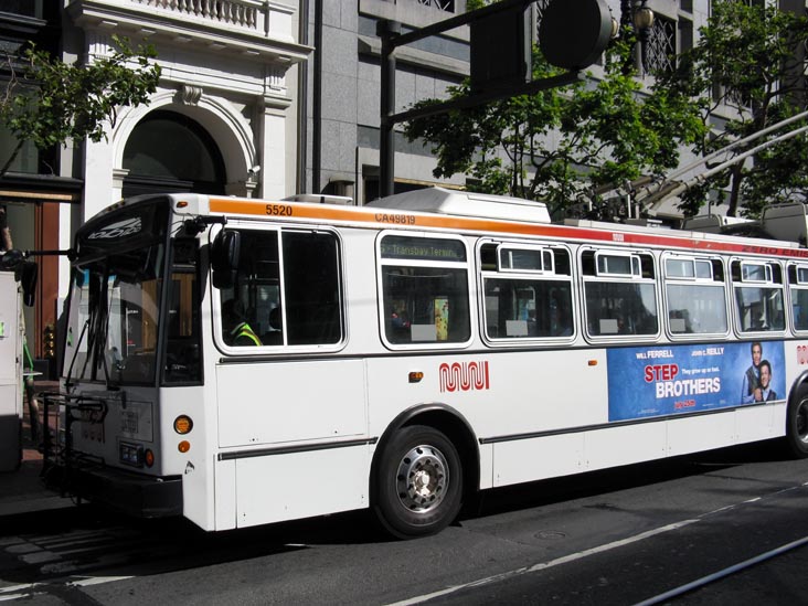 Muni Bus From F Train, San Francisco, California