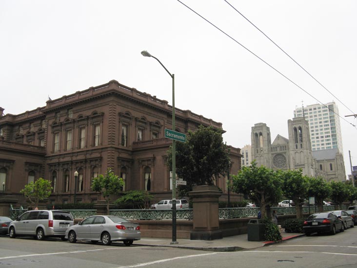 Sacramento Street and Mason Street, SW Corner, Nob Hill, San Francisco, California