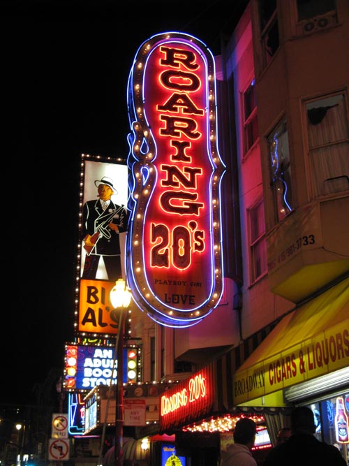 Roaring 20's, 552 Broadway, North Beach, San Francisco, California