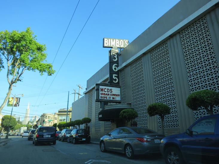 Bimbo's 365 Club, 1025 Columbus Avenue, North Beach, San Francisco, California