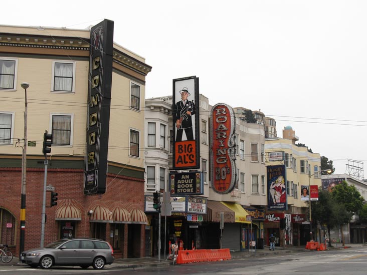 Broadway Street and Columbus Avenue, NE Corner, North Beach, San Francisco, California