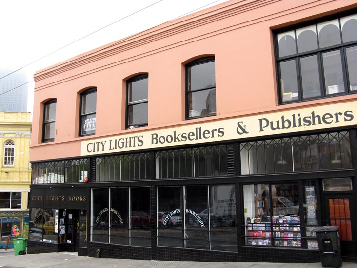 City Lights Booksellers, 261 Columbus Avenue, North Beach, San Francisco, California