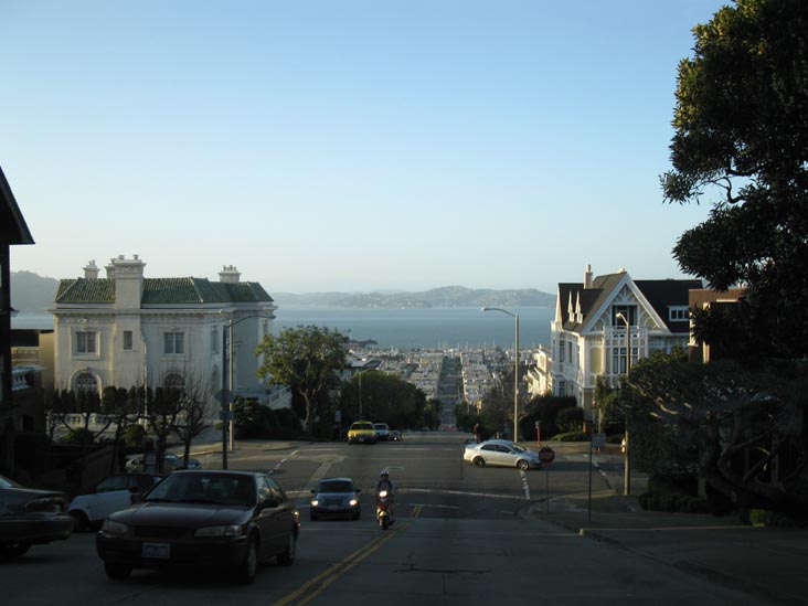Looking North Up Divisadero Street Toward Vallejo Street, Pacific Heights, San Francisco, California