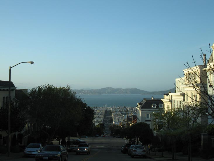 Looking North Up Divisadero Street Toward Green Street, Pacific Heights, San Francisco, California