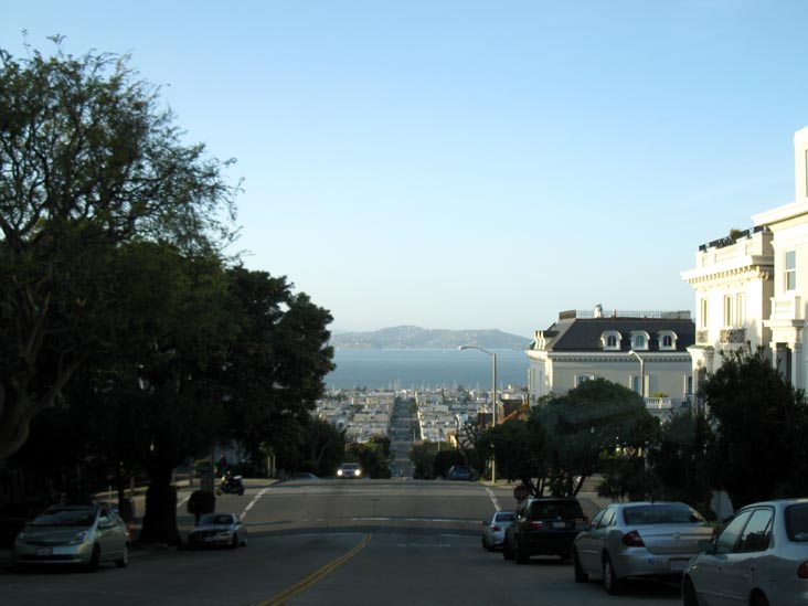 Looking North Up Divisadero Street Toward Green Street, Pacific Heights, San Francisco, California
