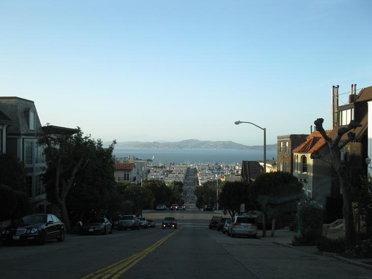 Looking North Up Divisadero Street Toward Union Street, Pacific Heights, San Francisco, California