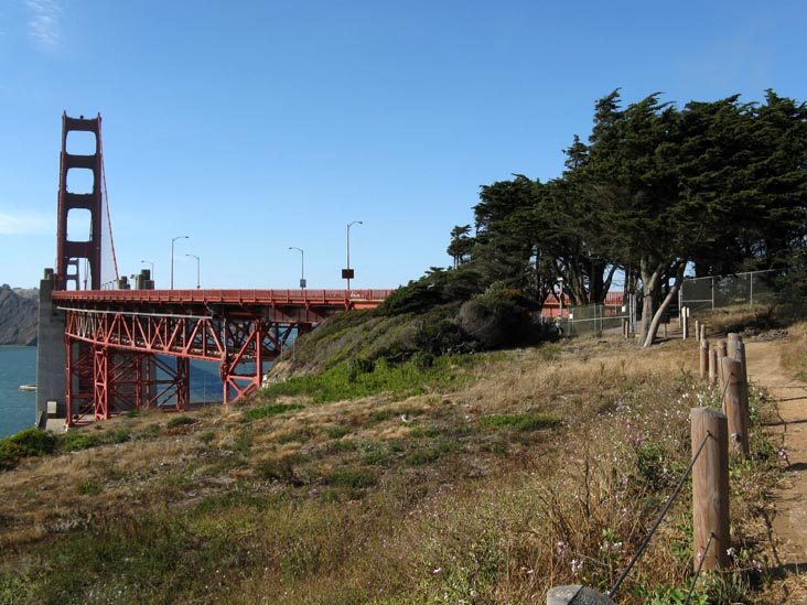 Golden Gate Bridge From Presidio, San Francisco, California