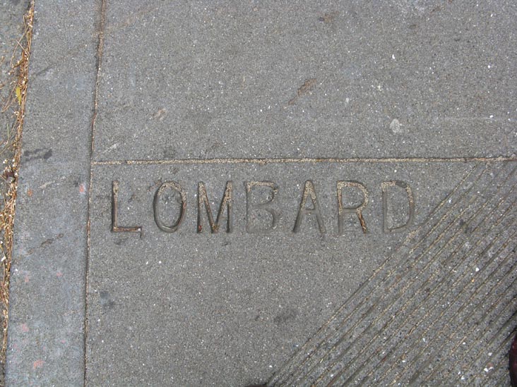Lombard Street and Hyde Street, Russian Hill, San Francisco, California