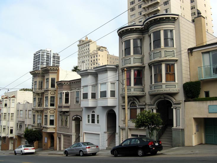 South Side of Union Street Between Leavenworth and Jones Streets, Russian Hill, San Francisco, California