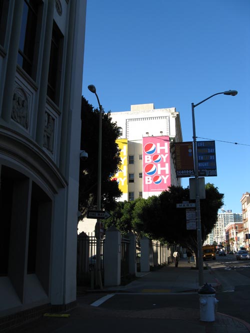 Mission Street at Mary Street, SoMa, San Francisco, California