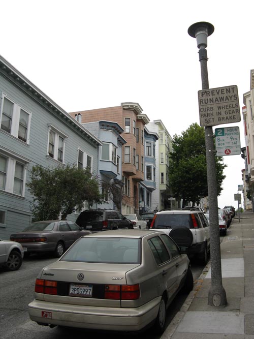 Filbert Street and Grant Avenue, Telegraph Hill, San Francisco, California