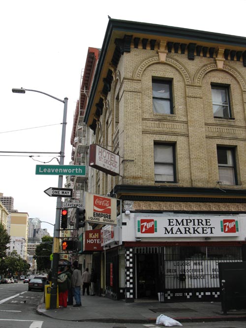 Eddy Street and Leavenworth Street, SE Corner, Tenderloin, San Francisco, California