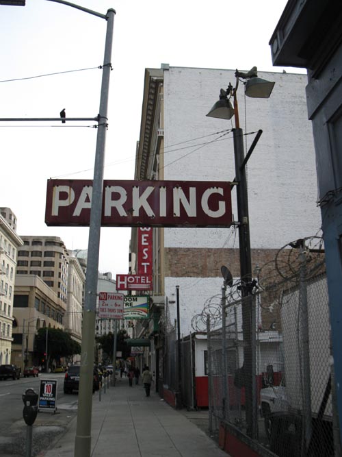 Looking East Down Eddy Street Between Taylor and Mason Streets, Tenderloin, San Francisco, California