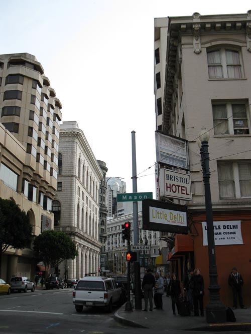 Looking East Down Eddy Street From Mason Street, Tenderloin, San Francisco, California