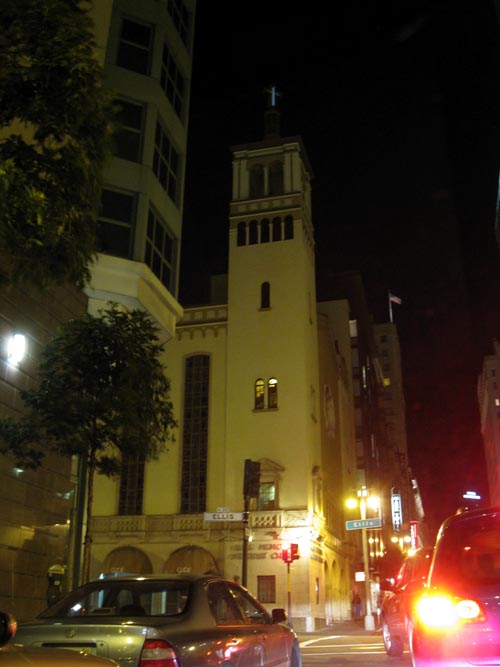 Glide Memorial United Methodist Church, Taylor Street and Ellis Street, NW Corner, Tenderloin, San Francisco, California