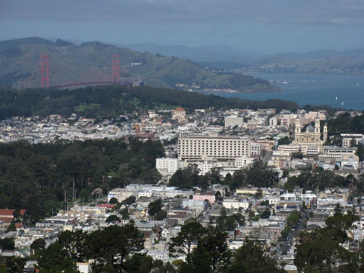 Golden Gate Bridge From Christmas Tree Point, Twin Peaks, San Francisco, California