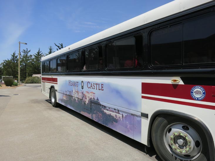 Shuttle Bus From Visitor Center, Hearst Castle, San Simeon, California