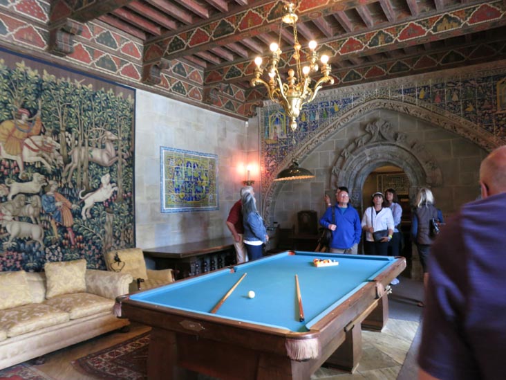 Billiard Room, Casa Grande, Hearst Castle, San Simeon, California