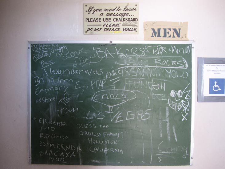 Men's Bathroom, Mission Santa Barbara, 2201 Laguna Street, Santa Barbara, California