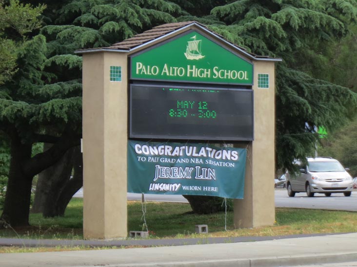 Palo Alto High School, Embarcadero Road, Palo Alto, California, May 14, 2012