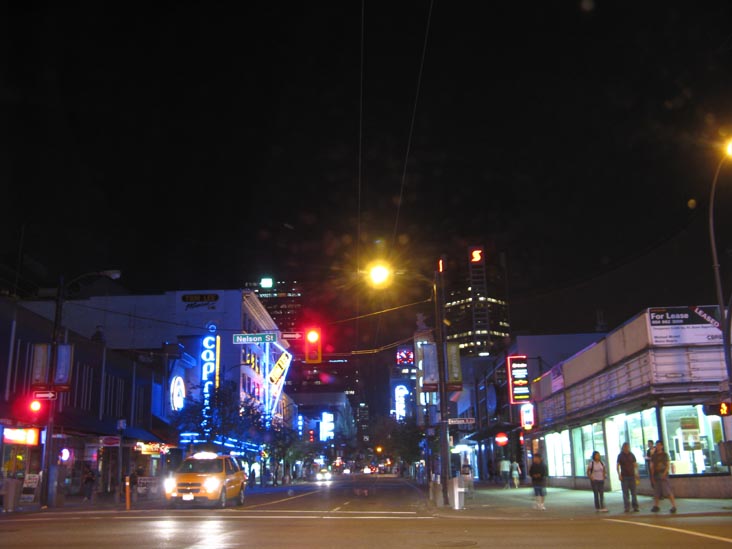 Granville Street Looking North From Nelson Street, Vancouver, BC, Canada