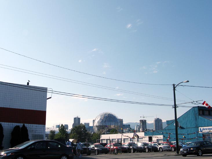 Science World From Main Street, East Vancouver, BC, Canada