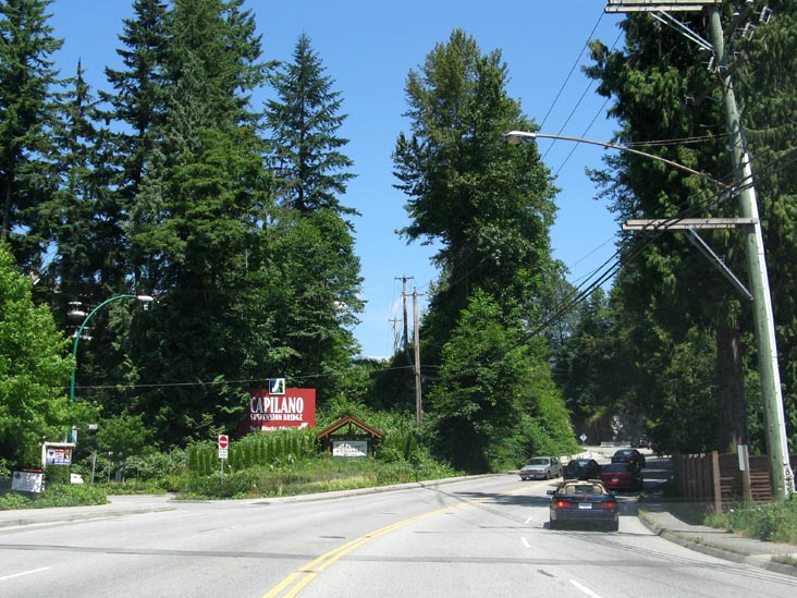 Capilano Road Approaching Capilano Suspension Bridge, North Vancouver, BC, Canada