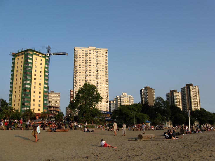English Bay Beach, West End, Vancouver, BC, Canada