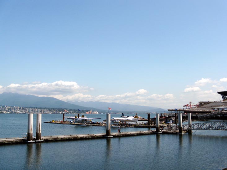Burrard Inlet From Harbour Green Park, West End, Vancouver, BC, Canada