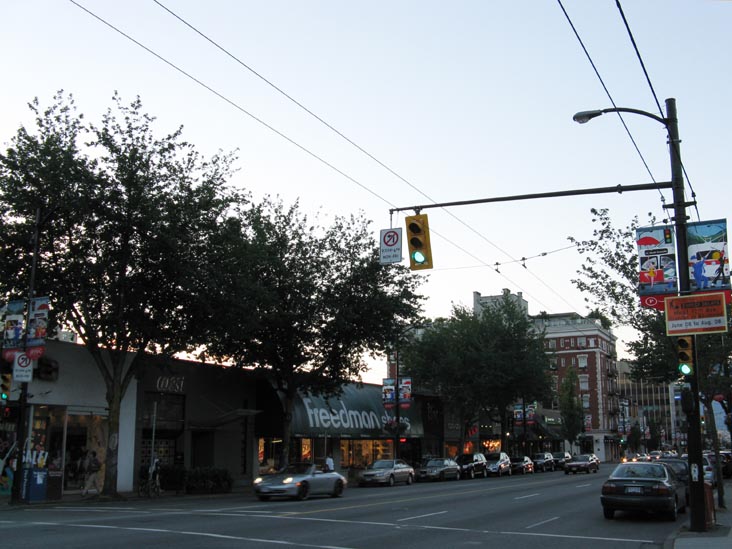 Looking North Up Granville Street From West 13th Avenue, West Side, Vancouver, BC, Canada