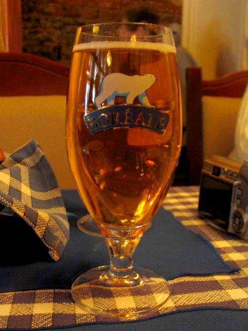 Boréale Beer, Restaurant Aux Anciens Canadiens, 34, Rue Saint-Louis, Québec City, Canada