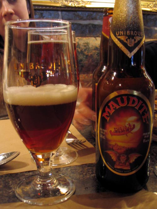 Unibroue Maudite Beer, Le Café Buade, 31, Rue de Buade, Québec City, Canada