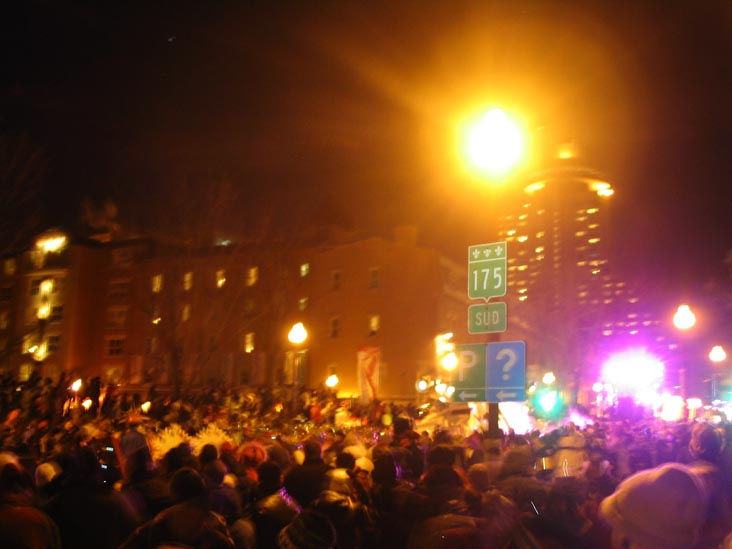 Night Parade, Grande Allée, Carnaval de Québec (Quebec Winter Carnival), Québec City, Canada, February 16, 2008, 9:14 p.m.