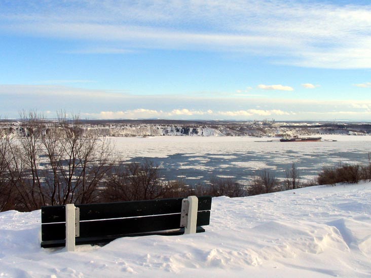 Fleuve Saint-Laurent (St. Lawrence River) From Les Plaines d'Abraham, Québec City, Canada