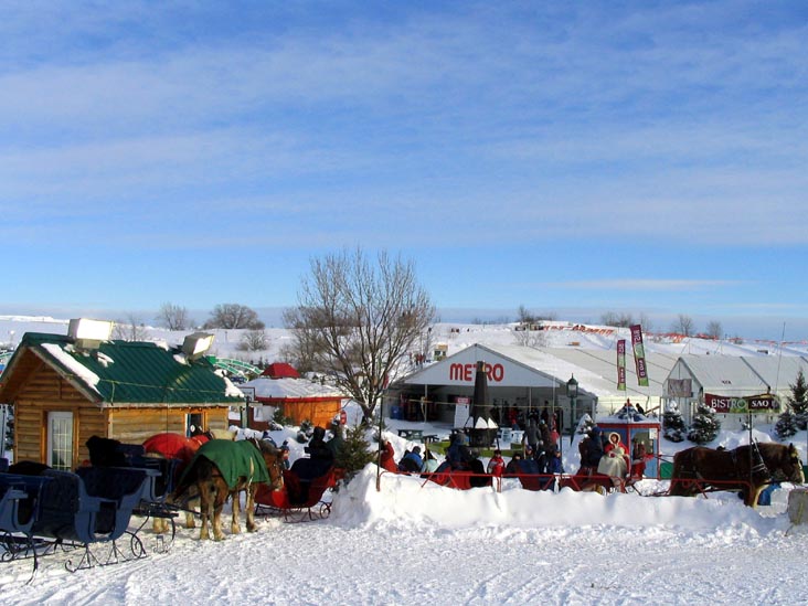 Sleigh Ride (Promenade en carriole), Place Desjardins, Carnaval de Québec (Quebec Winter Carnival), Québec City, Canada