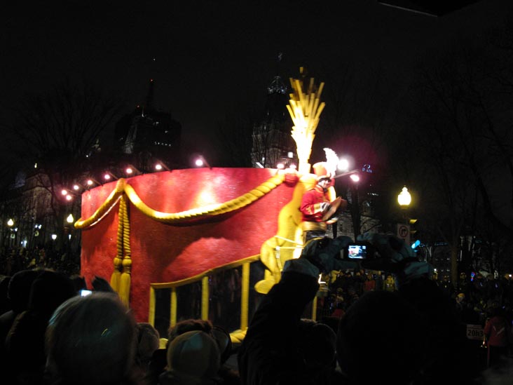 Night Parade, Grande Allée, 2010 Carnaval de Québec (Quebec Winter Carnival), Québec City, Canada, February 13, 2010