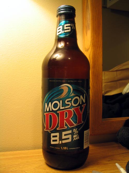 Molson Dry 8.5% Beer, Québec City, Canada