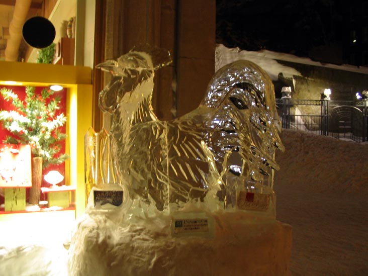 Ice Sculpture, Ice Sculpture, Quartier Petit Champlain, Québec City, Canada