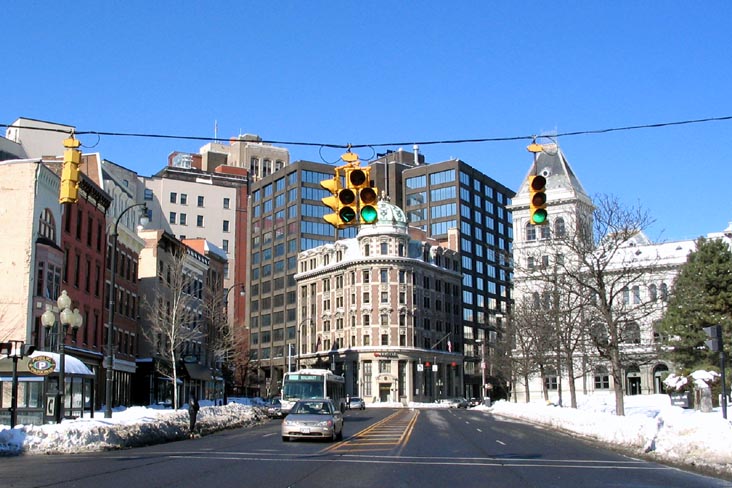 Looking North From Broadway and Beaver Street, Albany, New York