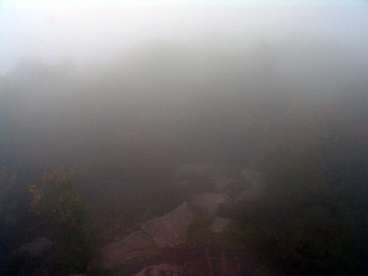 View From Overlook Mountain Fire Tower In Fog, Overlook Mountain, Woodstock, New York