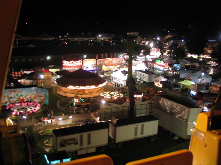 View from the Ferris Wheel, Cobleskill Fair, Cobleskill Fairgrounds, Cobleskill, New York