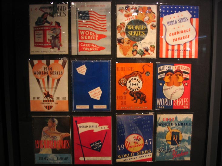 World Series Programs from the 1940s, National Baseball Hall of Fame and Museum