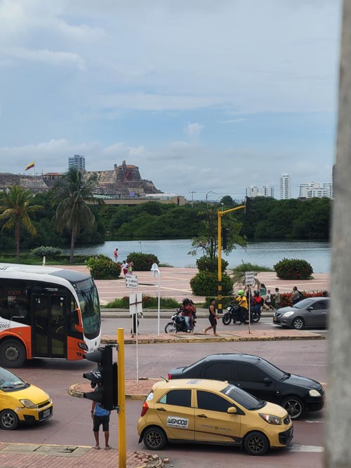 View Toward Castillo de San Felipe From Old Town, Cartagena, Colombia, July 5, 2022