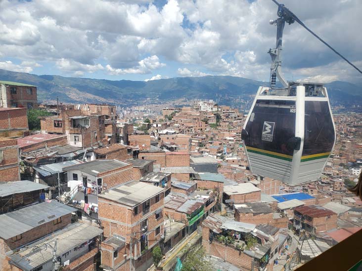 View From Metrocable Línea J, Medellín, Colombia, July 12, 2022