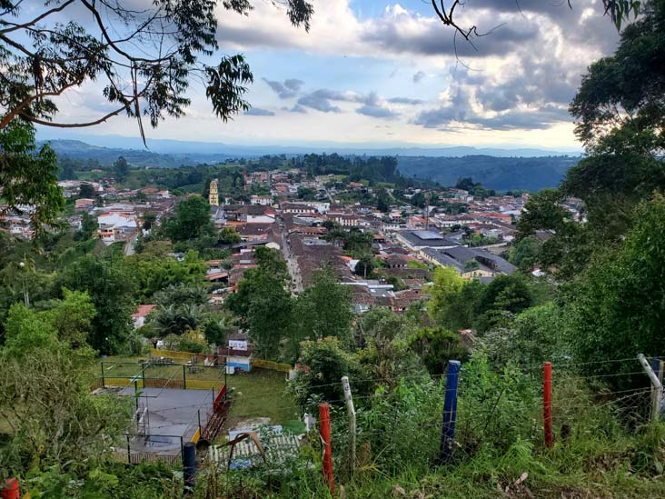 View Of Salento From Mirador Alto de la Cruz, Salento, Colombia, July 15, 2022