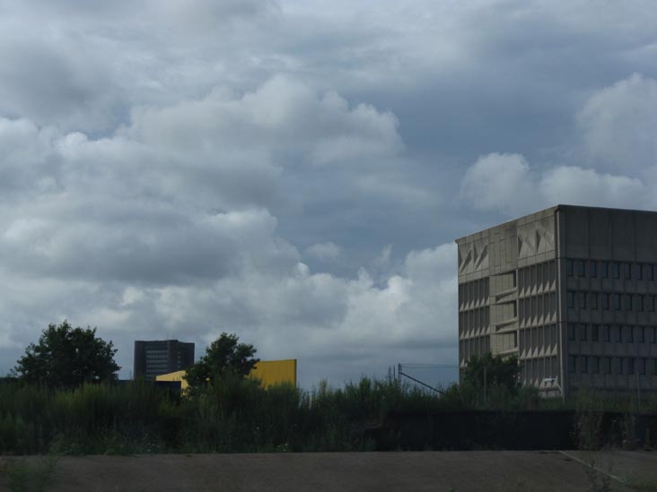 Pirelli Tire Building From Connecticut Turnpike/Governor John Davis Lodge Turnpike/Interstate 95 Near Exit 46, New Haven, Connecticut
